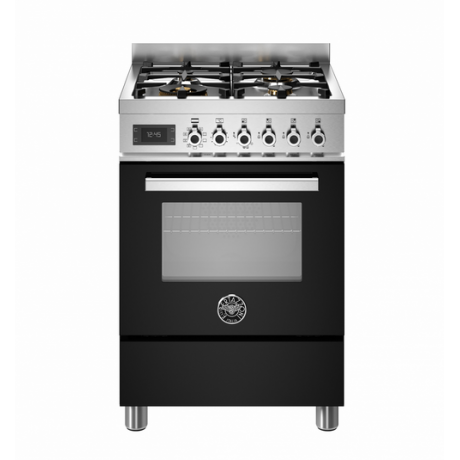 BERTAZZONI PRO6 4L 1E NE T Κουζίνα Ηλεκτρική με Εστίες Αερίου Μαύρο
